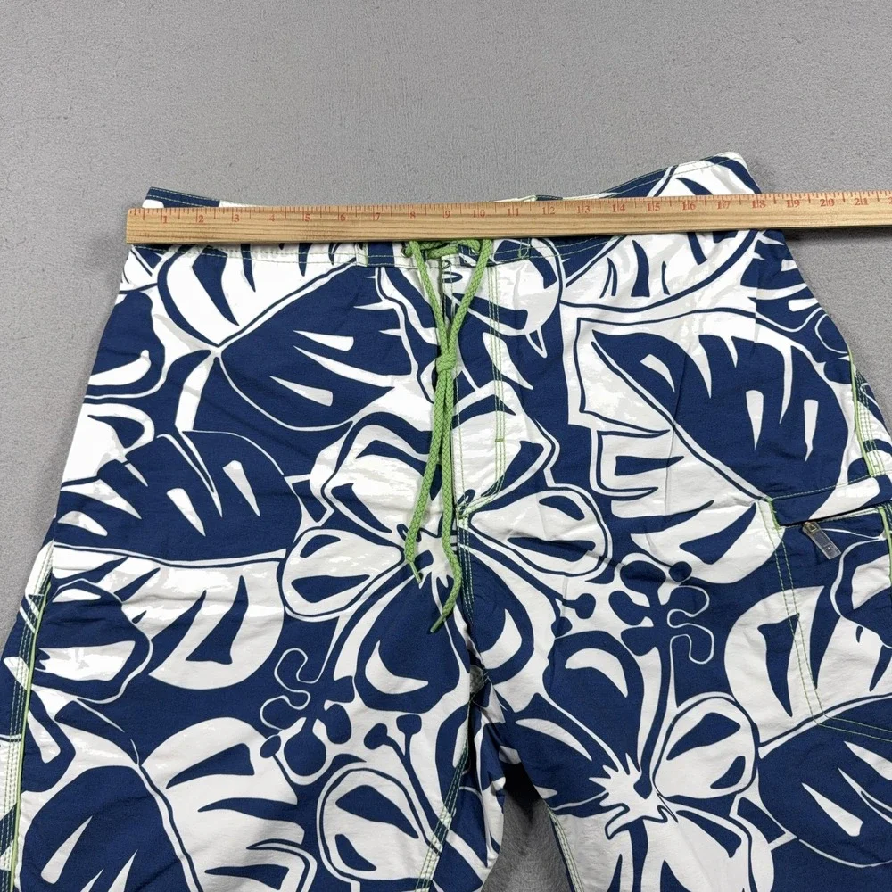 Tori Richard Shorts Mens XL Blue‎ Floral Swim Trunks Hawaiian Tropical Print
